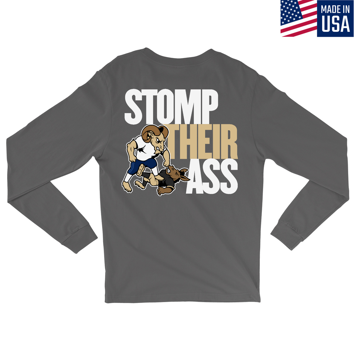 Mens Medium Charcoal Style_Long Sleeve