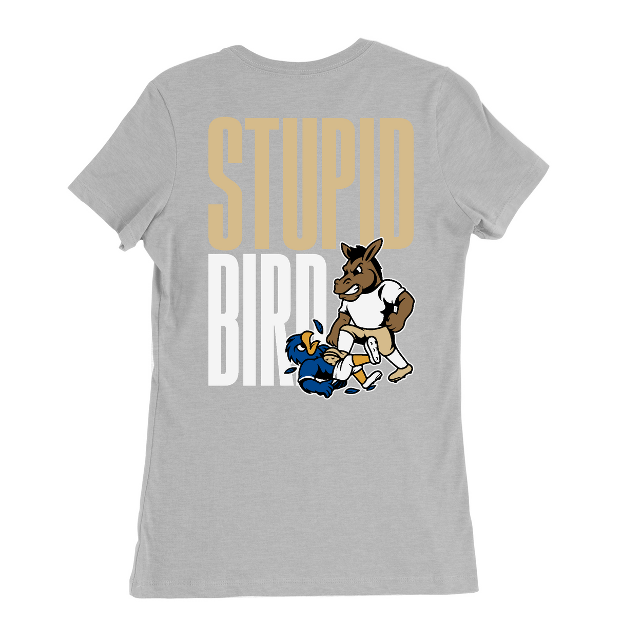 Womens Medium Solid Athletic Grey Style_T-Shirt