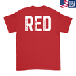 Mens Medium Red Style_T-Shirt