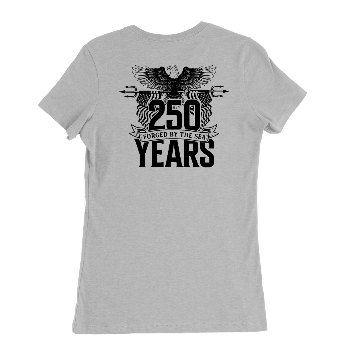 Womens Medium Solid Athletic Grey Style_T-Shirt