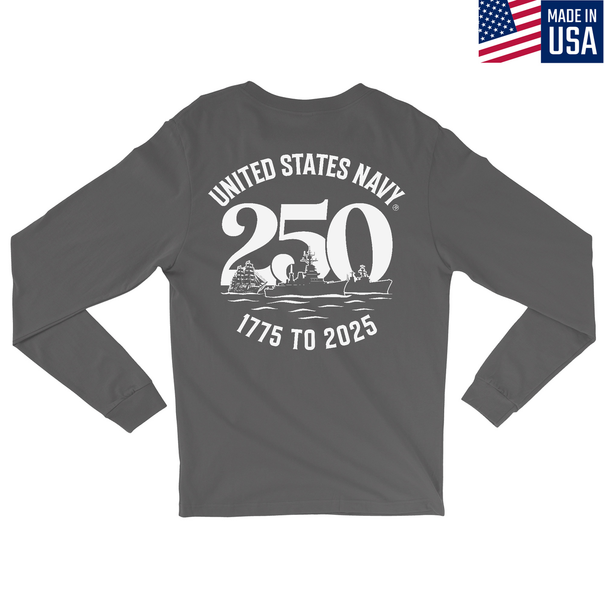 Mens Medium Charcoal Style_Long Sleeve