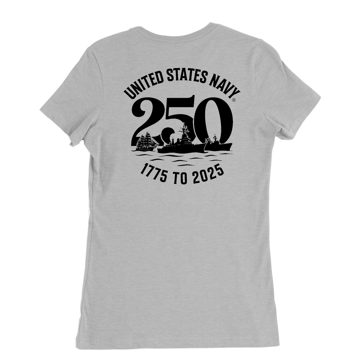 Womens Medium Solid Athletic Grey Style_T-Shirt