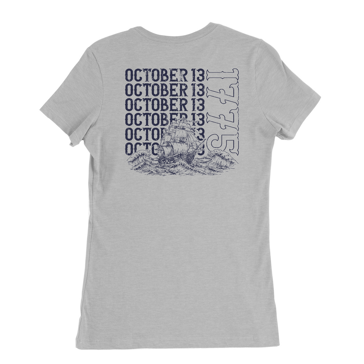 Womens Medium Solid Athletic Grey Style_T-Shirt