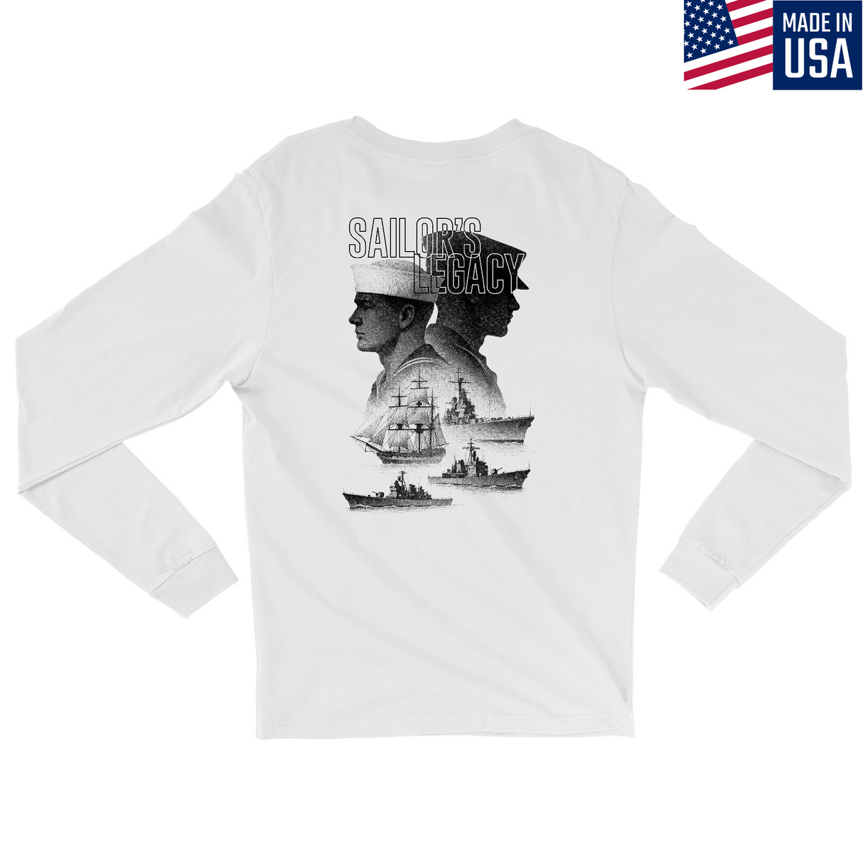 Mens Medium White Style_Long Sleeve