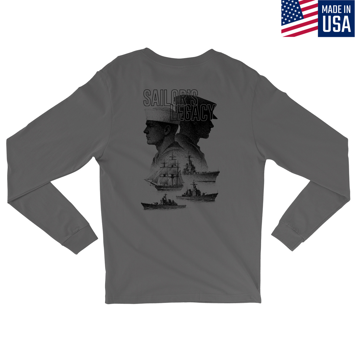 Mens Medium Charcoal Style_Long Sleeve