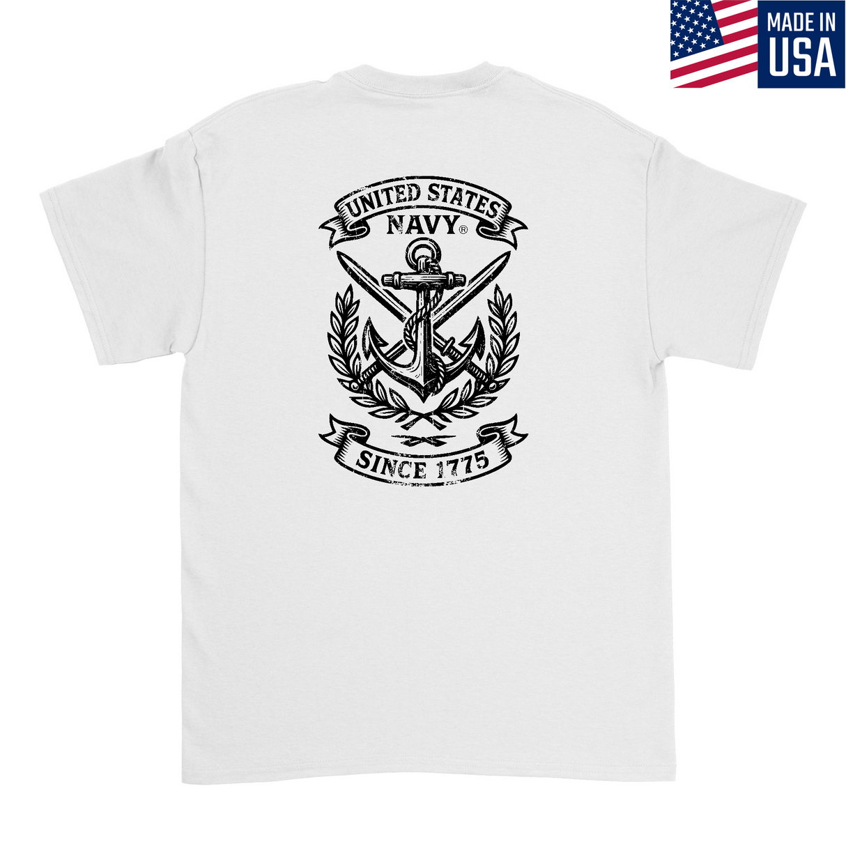 Mens Medium White Style_T-Shirt