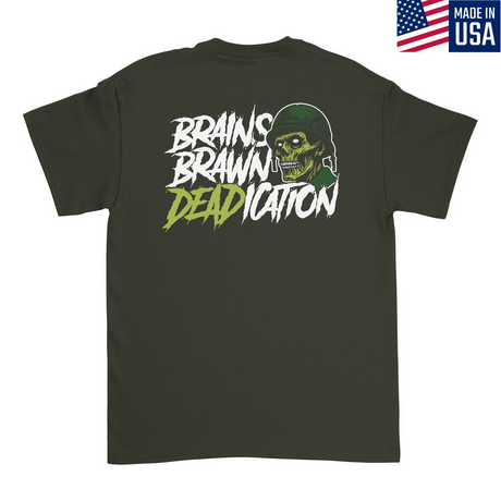 Mens Medium Military Green Style_T-Shirt