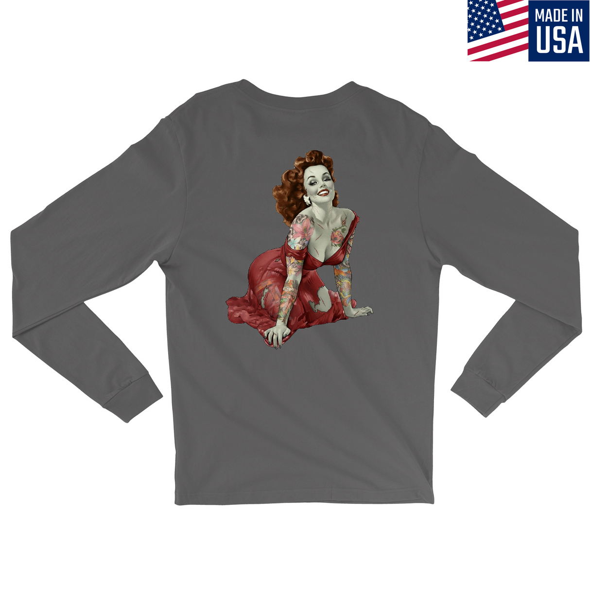 Mens Medium Charcoal Style_Long Sleeve