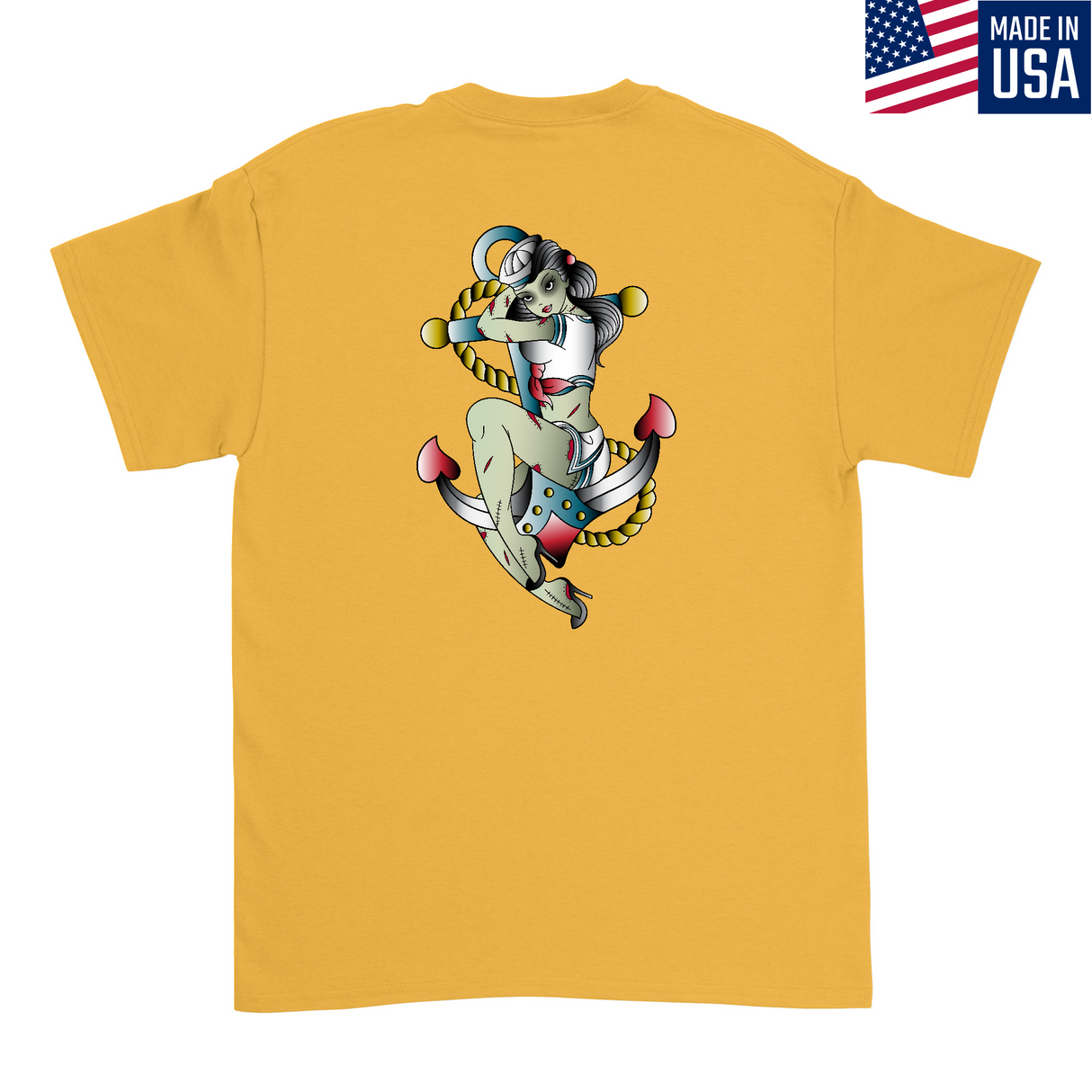 Mens Medium Yellow Style_T-Shirt