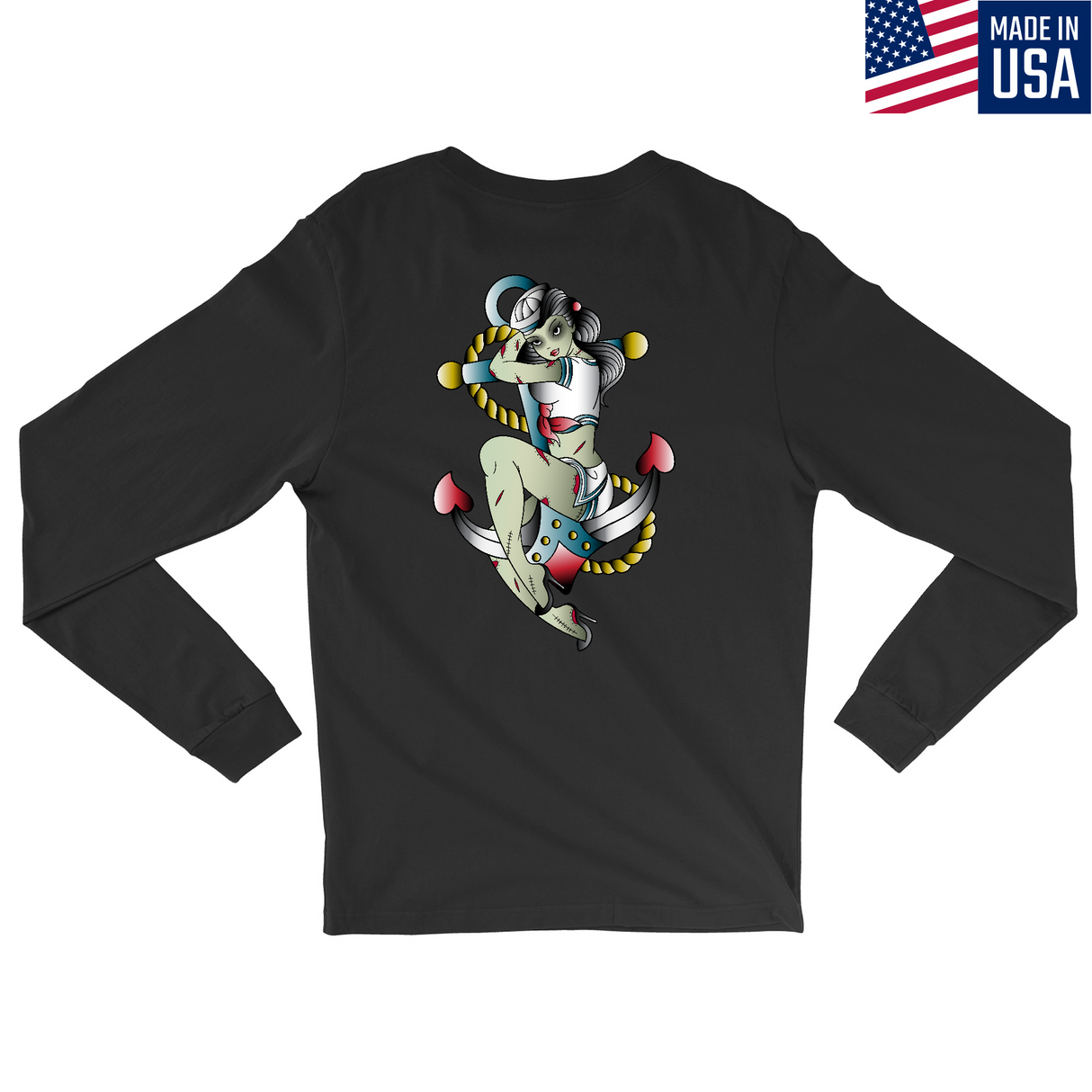 Mens Medium Black Style_Long Sleeve