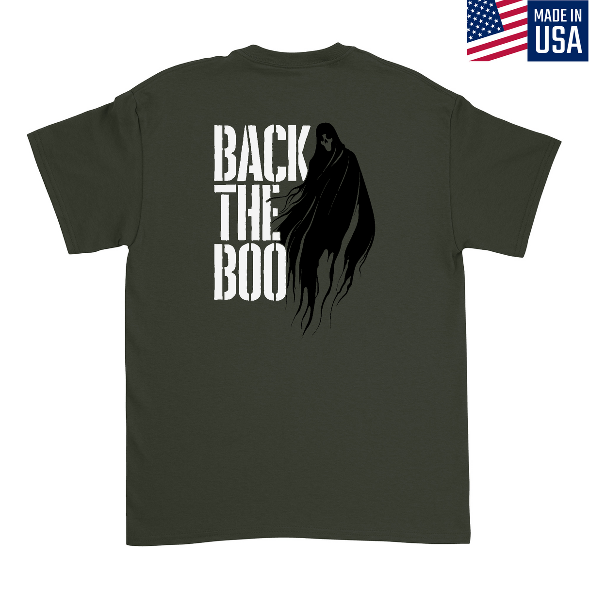 Mens Medium Military Green Style_T-Shirt