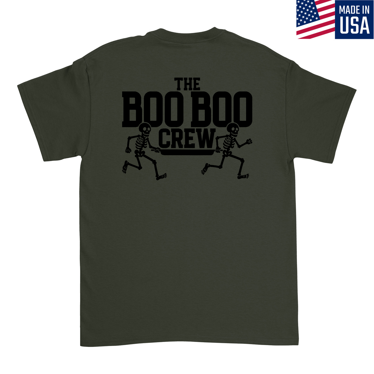 Mens Medium Military Green Style_T-Shirt