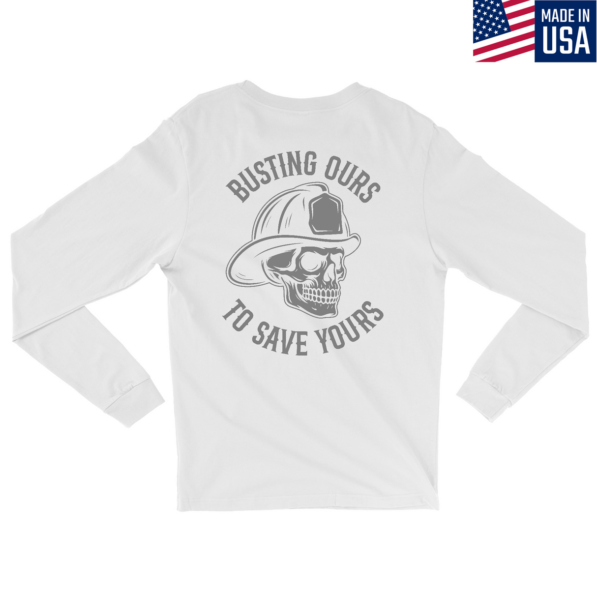 Mens Medium White Style_Long Sleeve