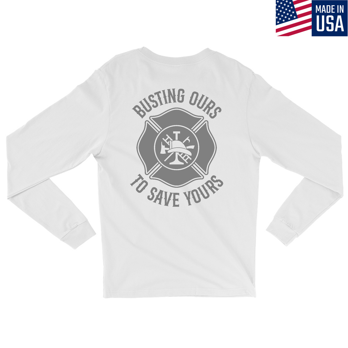 Mens Medium White Style_Long Sleeve