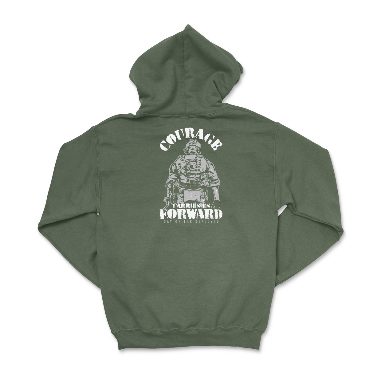 Mens Medium Military Green Style_Hoodie