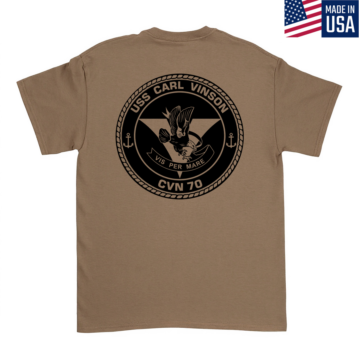 Mens Medium Brown Style_T-Shirt