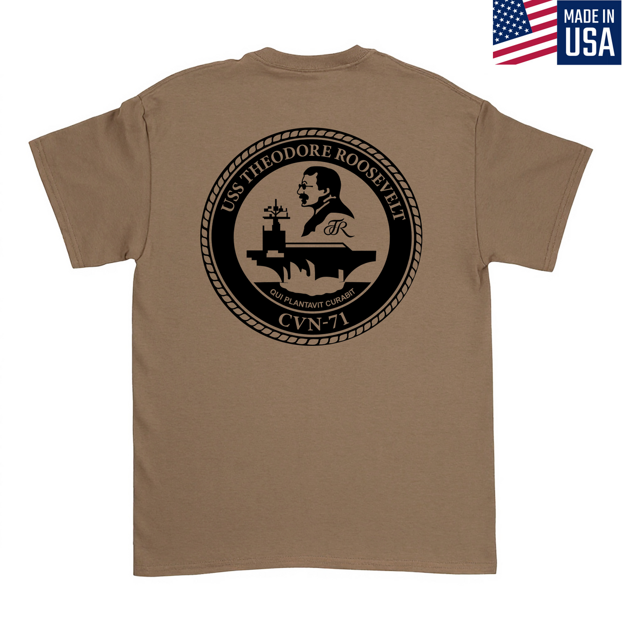 Mens Medium Brown Style_T-Shirt