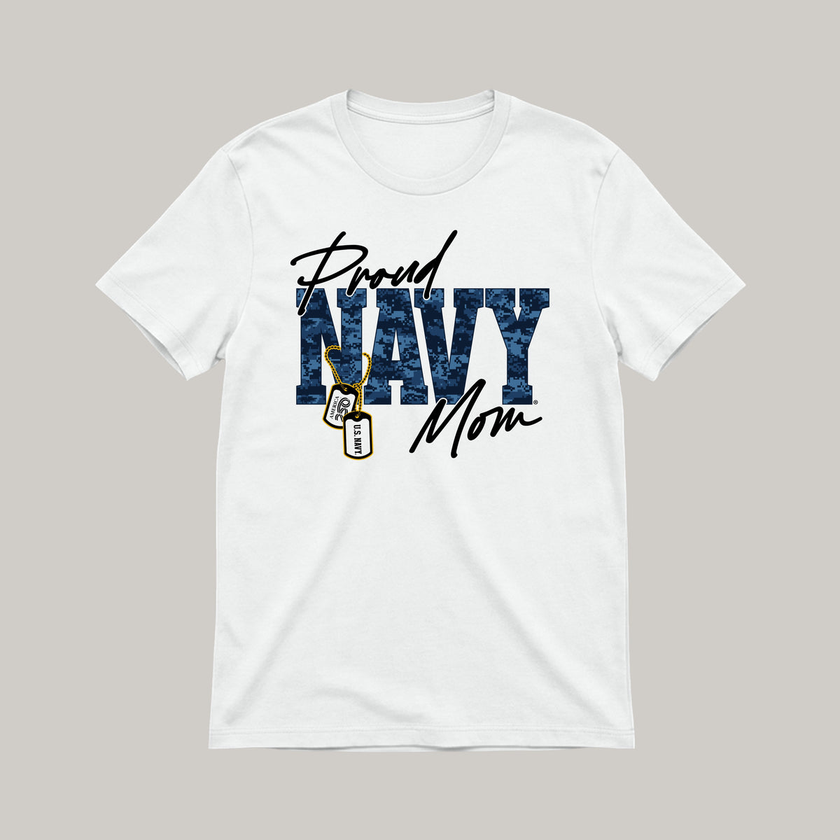 America250 Navy Mom - Men’s Made in America T-Shirt