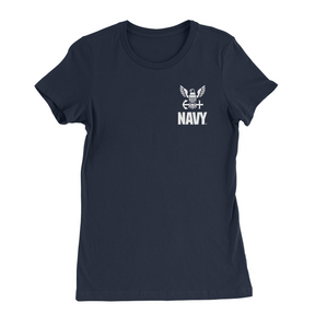 Womens Small Navy Style_T-Shirt
