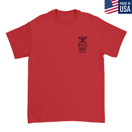 Mens Small Red Style_T-Shirt