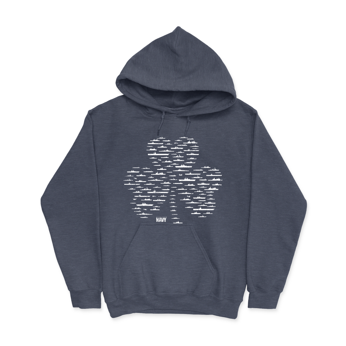 Mens Small Heather Sport Dark Navy Style_Hoodie