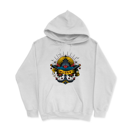 Mens Small White Style_Hoodie