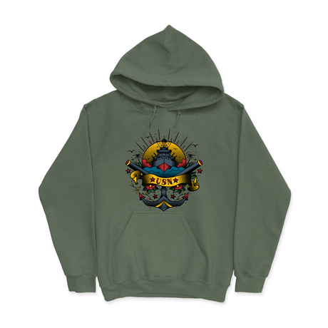 Mens Small Military Green Style_Hoodie