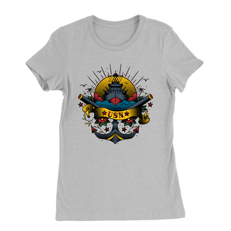 Womens Small Solid Athletic Grey Style_T-Shirt