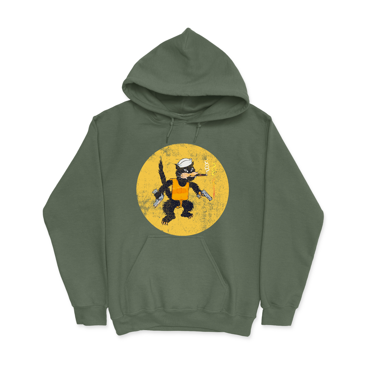 Mens Small Military Green Style_Hoodie