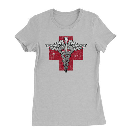 Womens Small Solid Athletic Grey Style_T-Shirt