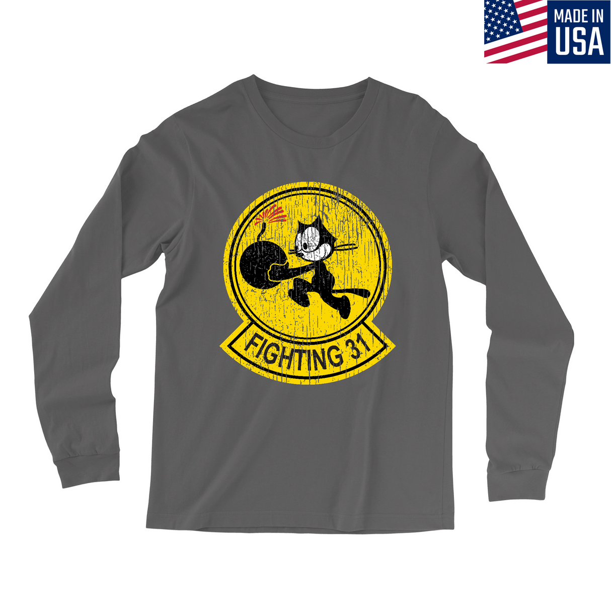 Mens Small Charcoal Style_Long Sleeve