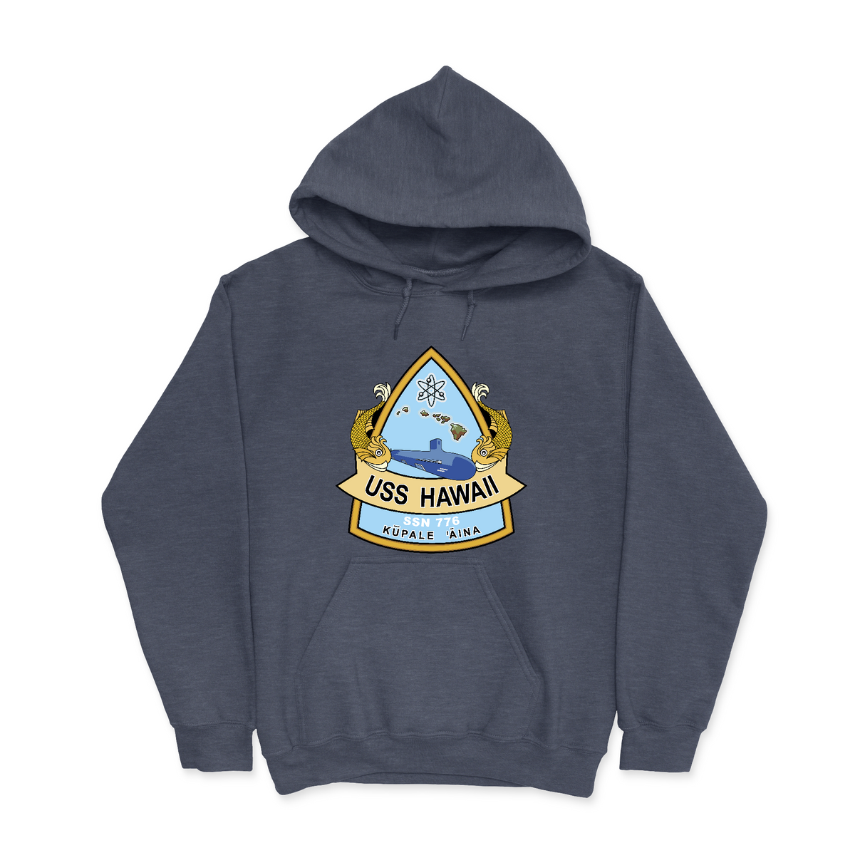 Mens Small Heather Sport Dark Navy Style_Hoodie