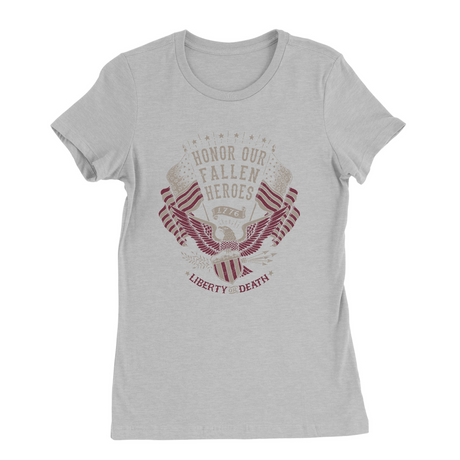 Womens Small Solid Athletic Grey Style_T-Shirt