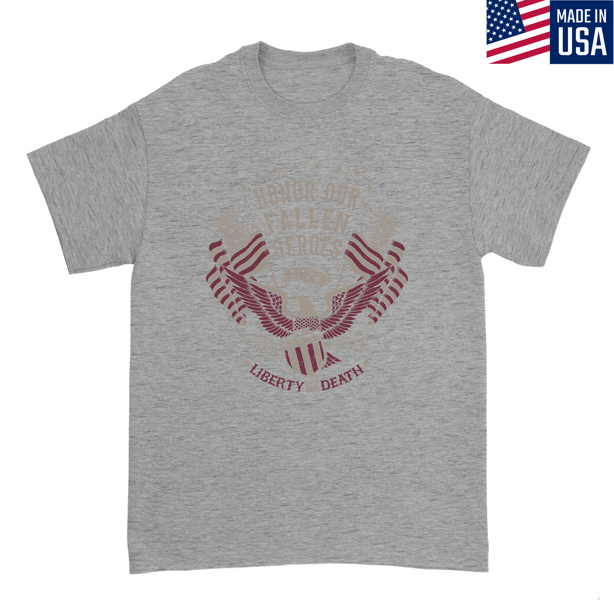 Mens Small Dark Ash Style_T-Shirt