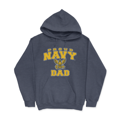 Mens Small Heather Sport Dark Navy Style_Hoodie