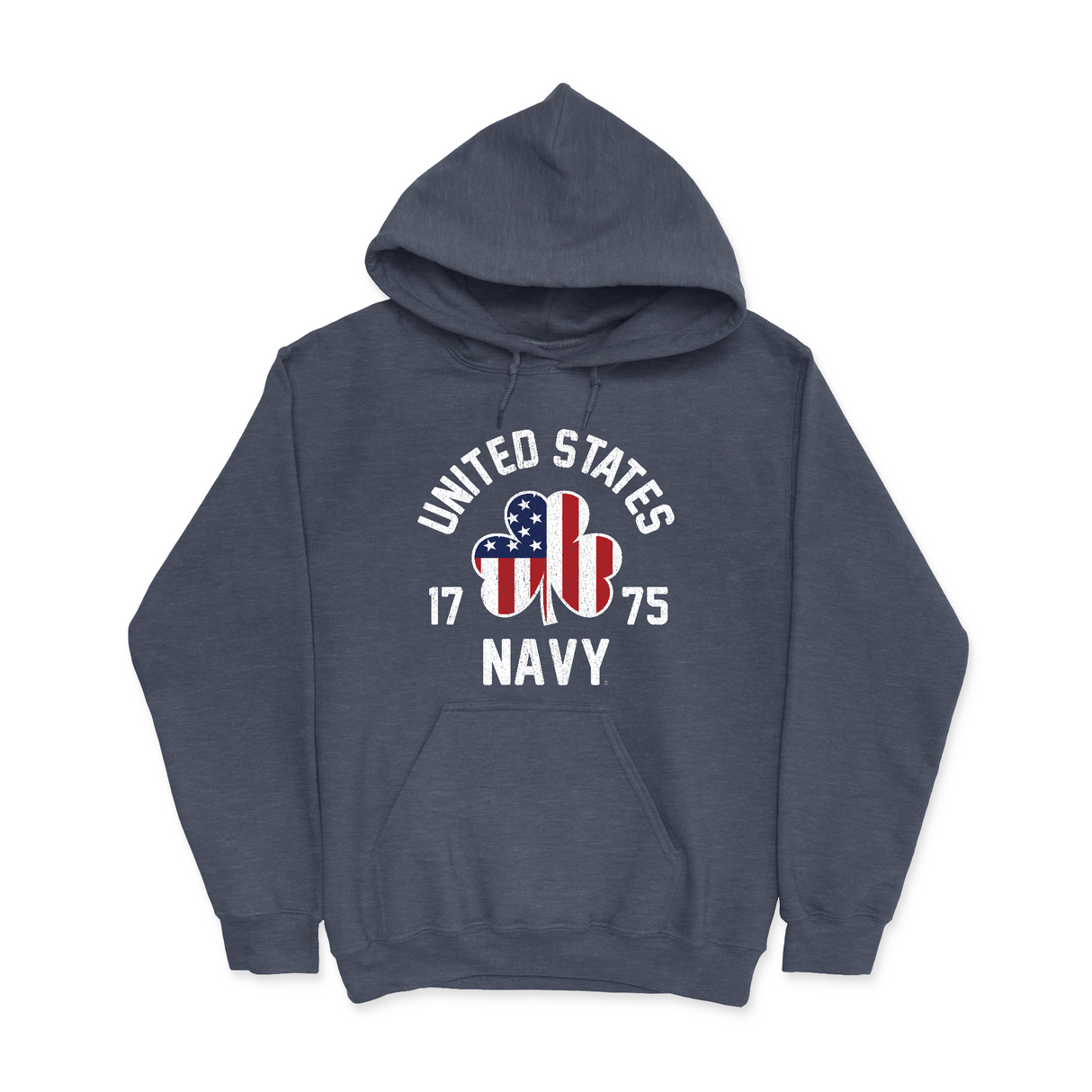 Mens Small Heather Sport Dark Navy Style_Hoodie