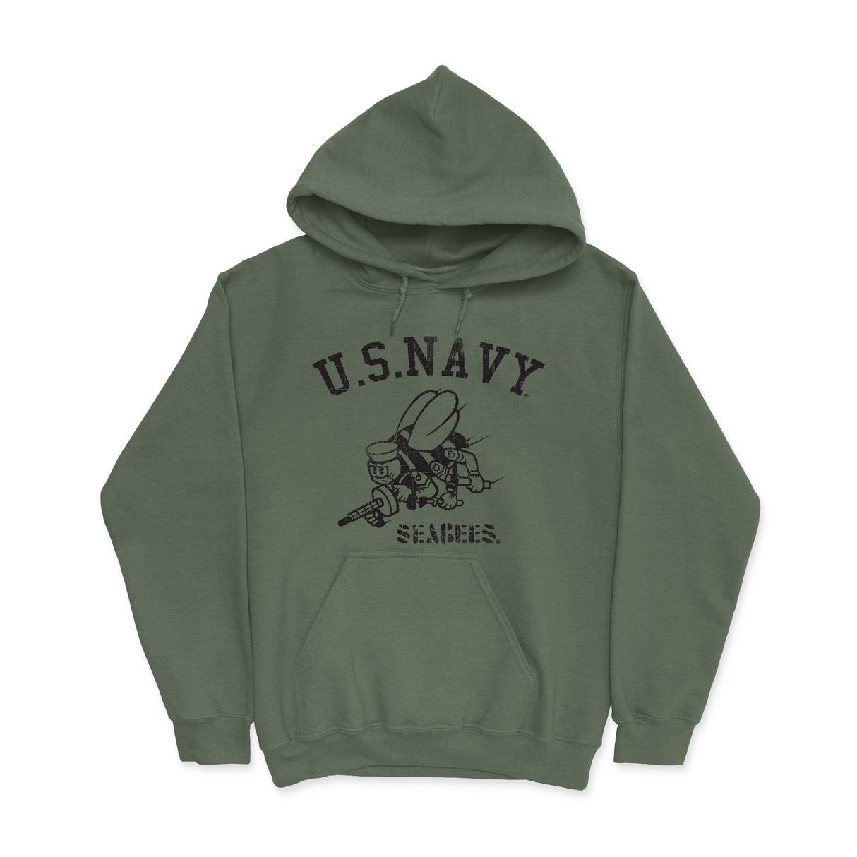 Mens Small Military Green Style_Hoodie