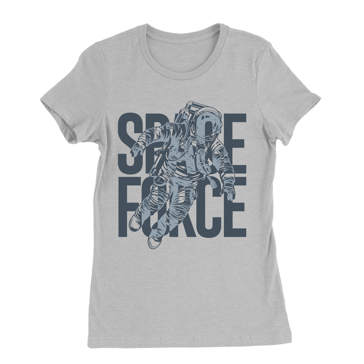 Womens Small Solid Athletic Grey Style_T-Shirt