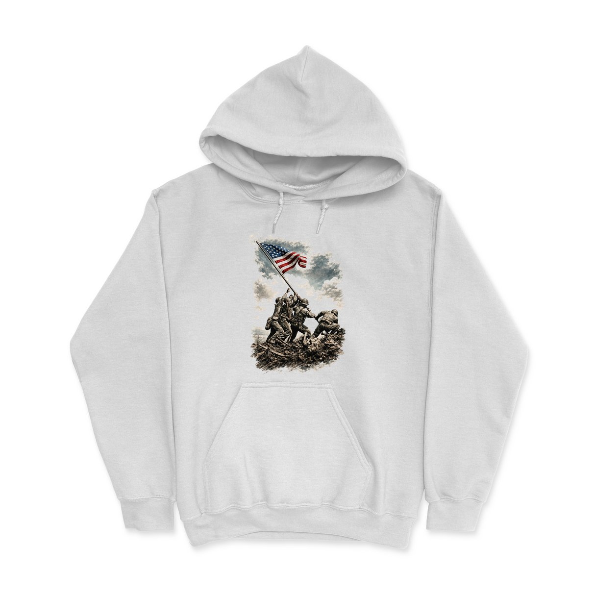 Mens Small White Style_Hoodie