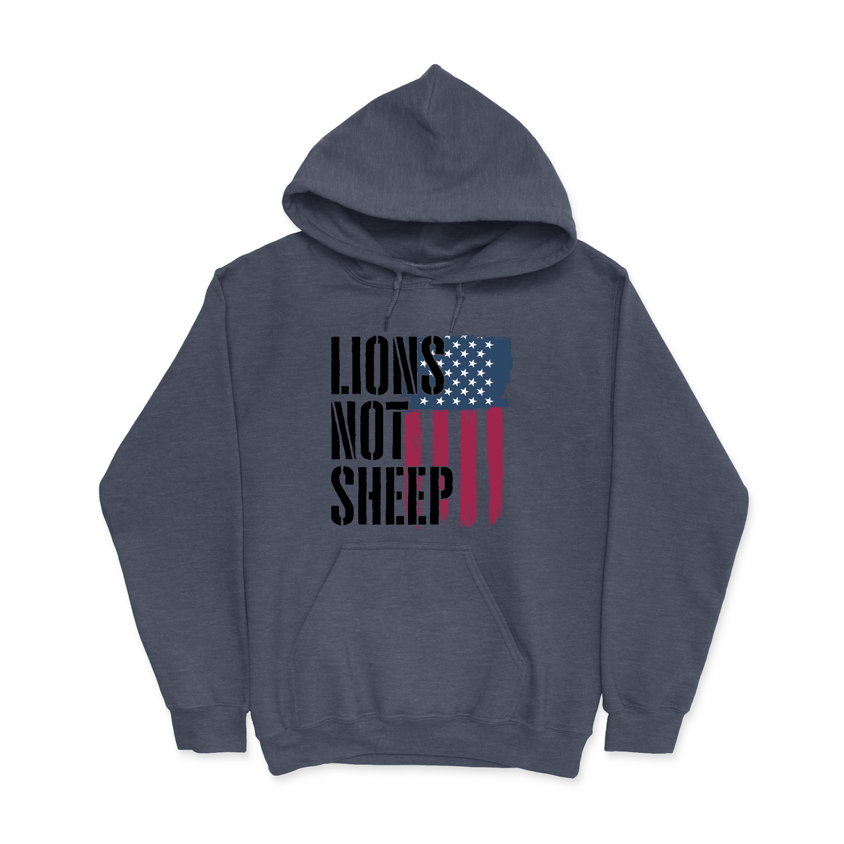Mens Small Heather Sport Dark Navy Style_Hoodie