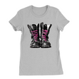 Womens Small Solid Athletic Grey Style_T-Shirt