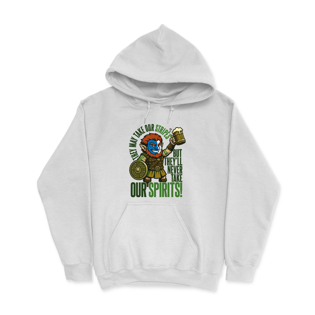 Mens Small White Style_Hoodie