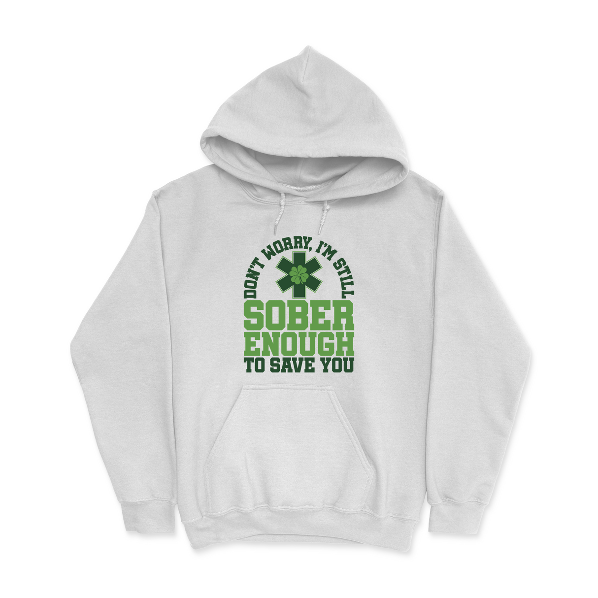 Mens Small White Style_Hoodie