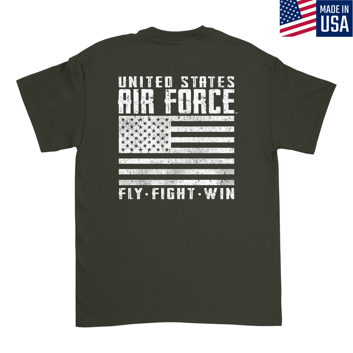 Mens Medium Military Green Style_T-Shirt