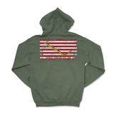Mens Medium Military Green Style_Hoodie