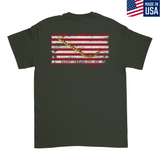 Mens Medium Military Green Style_T-Shirt