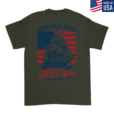 Mens Medium Military Green Style_T-Shirt