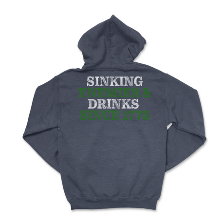 Mens Medium Heather Sport Dark Navy Style_Hoodie