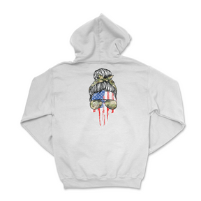 Mens Medium White Style_Hoodie