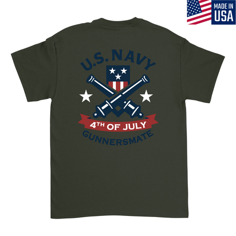 Mens Medium Military Green Style_T-Shirt